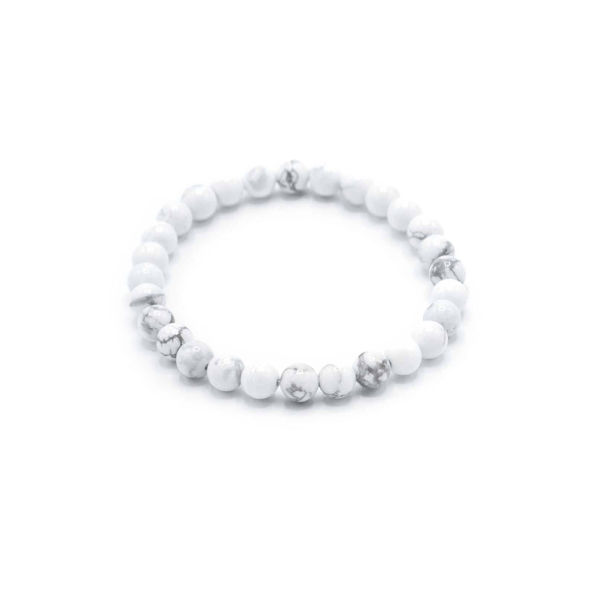 Bracciale di Manifestazione con Gemme - Diaspro Bianco - Pace