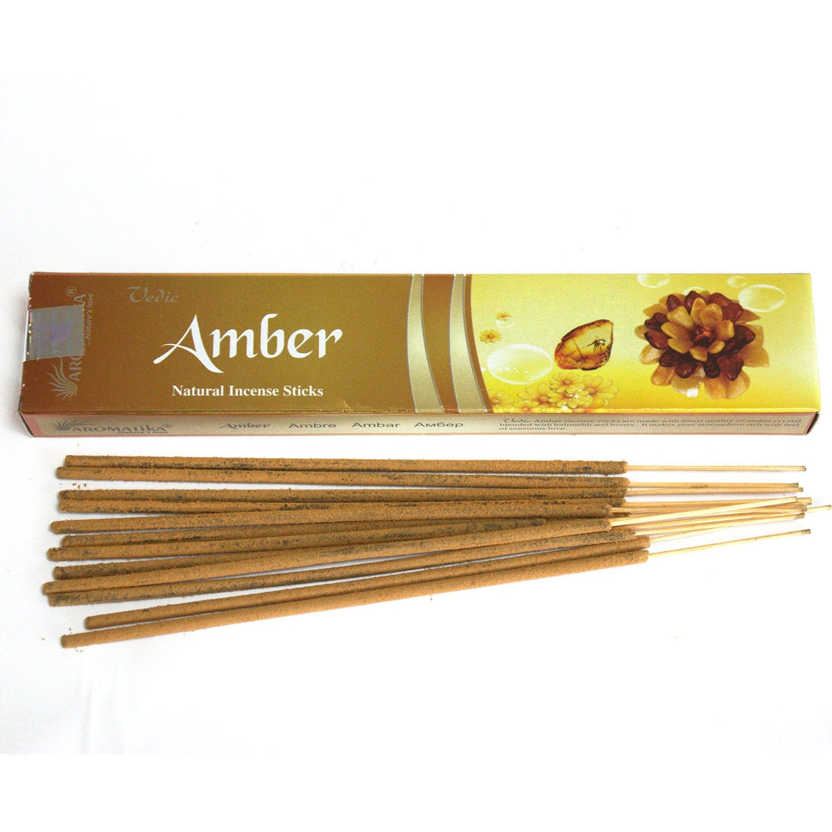 Incenso Masala in Bastoncini Vedic - Ambra, 15 g