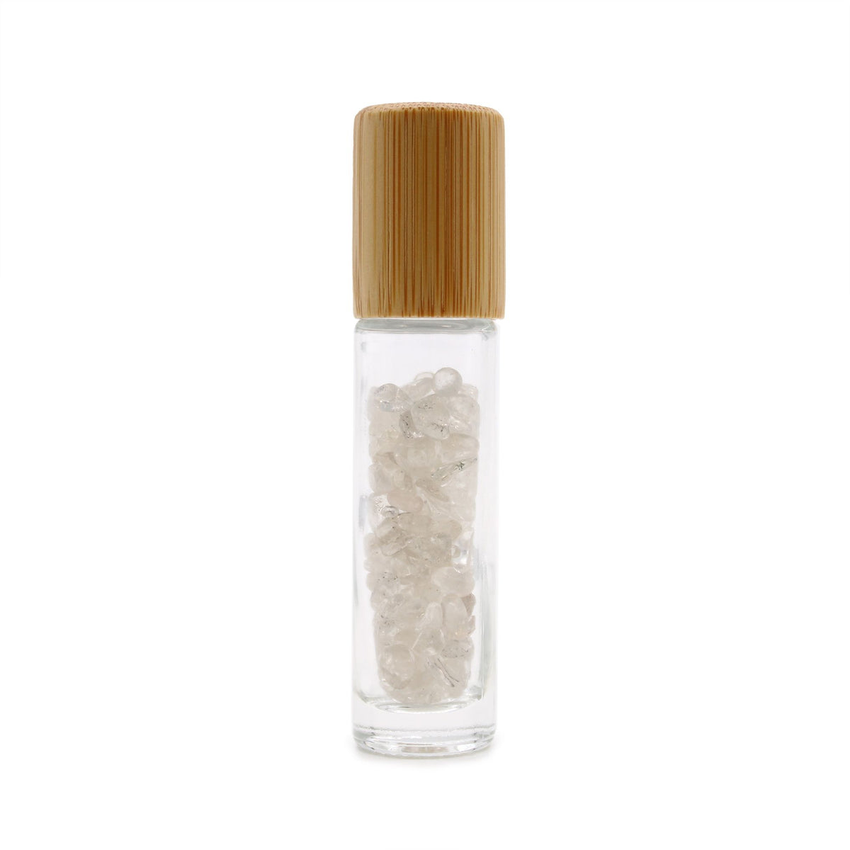 Flacone Roll-on per Oli Essenziali con Quarzo di Rocca - 5 ml